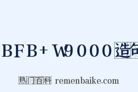BFB+W9000造句是什么意思的图片